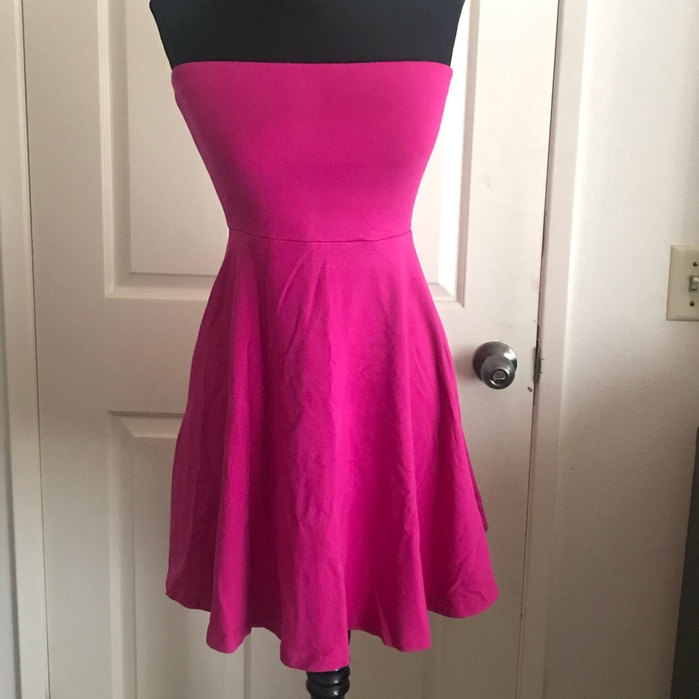 Strapless Skater Dress